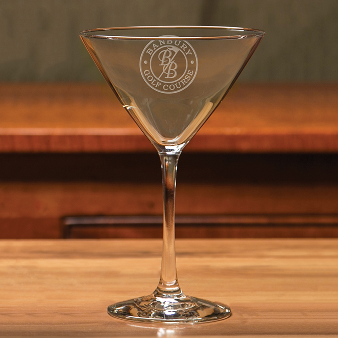 DST43461 10 Oz. Stainless Steel Martini Glass With Custom Imprint