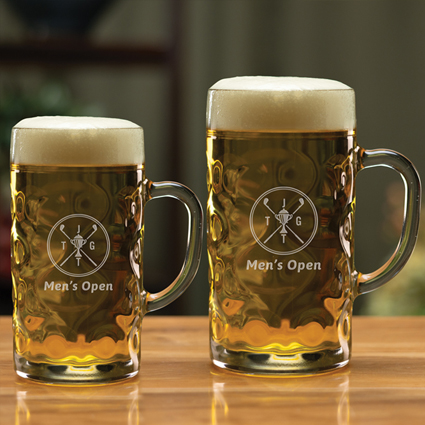 Custom Engraved Tall Beer Glass - 22oz