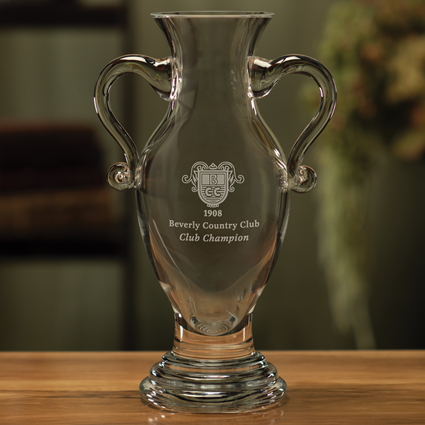 Tournament Cup  Sterling Cut Glass