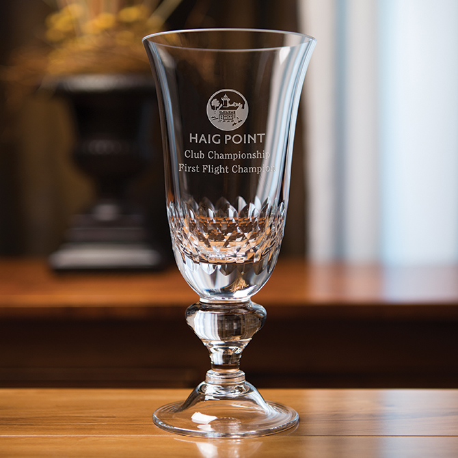 Tournament Cup  Sterling Cut Glass