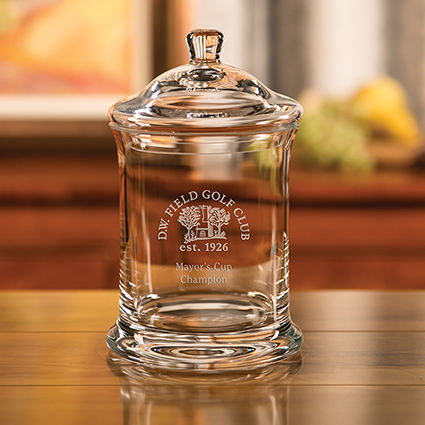 Mayfair Candy Jar  Sterling Cut Glass