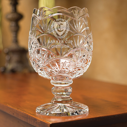 Tournament Cup  Sterling Cut Glass