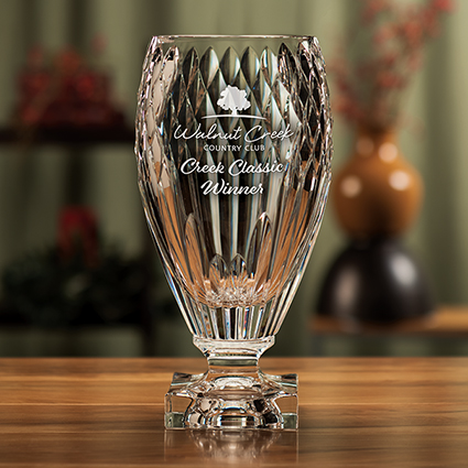 Tournament Cup  Sterling Cut Glass