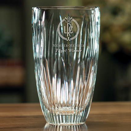 Victory Trophy Cup  Sterling Cut Glass